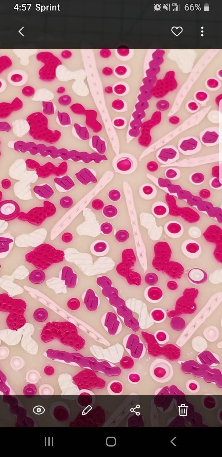 Abstract - Eva Statement Earrings in Plum Studs #2