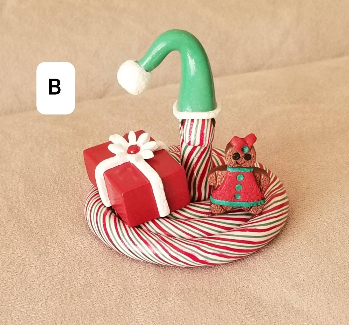Polymer Clay Christmas Snake
