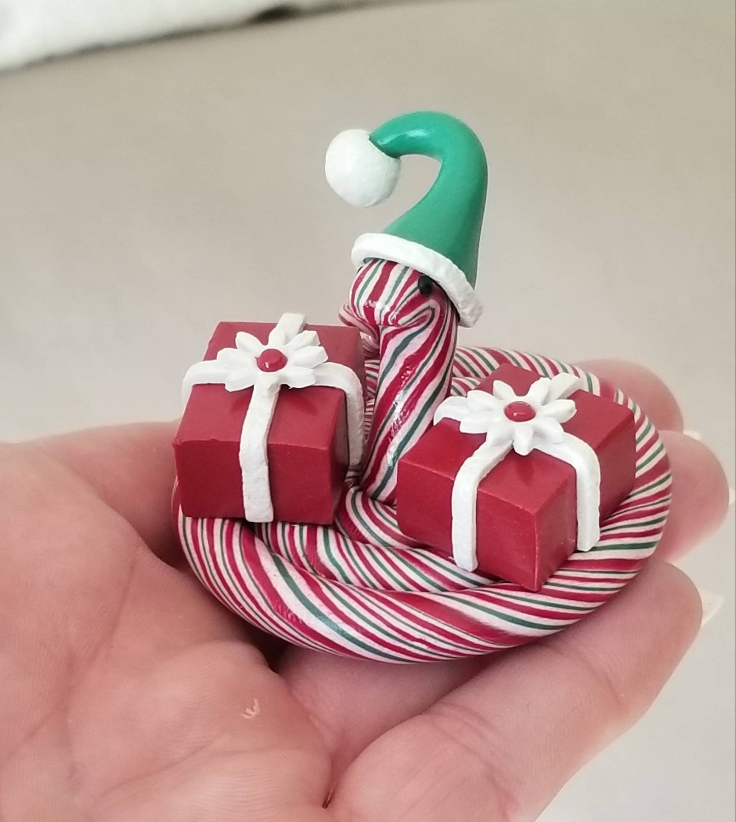 Polymer Clay Christmas Snake