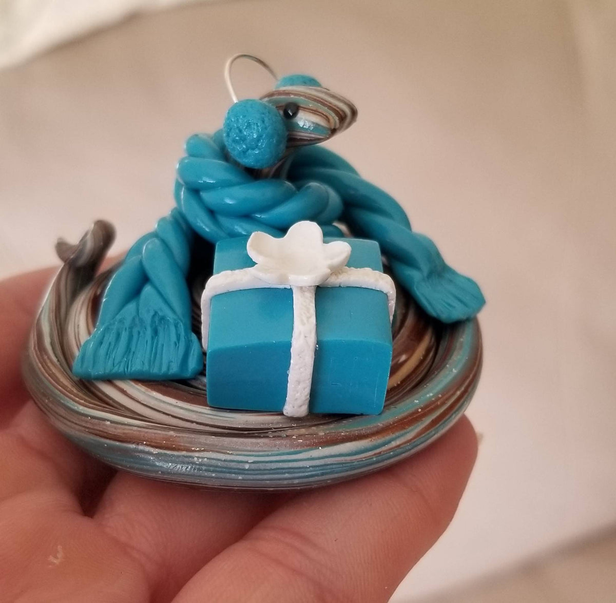 Polymer Clay Christmas Snake