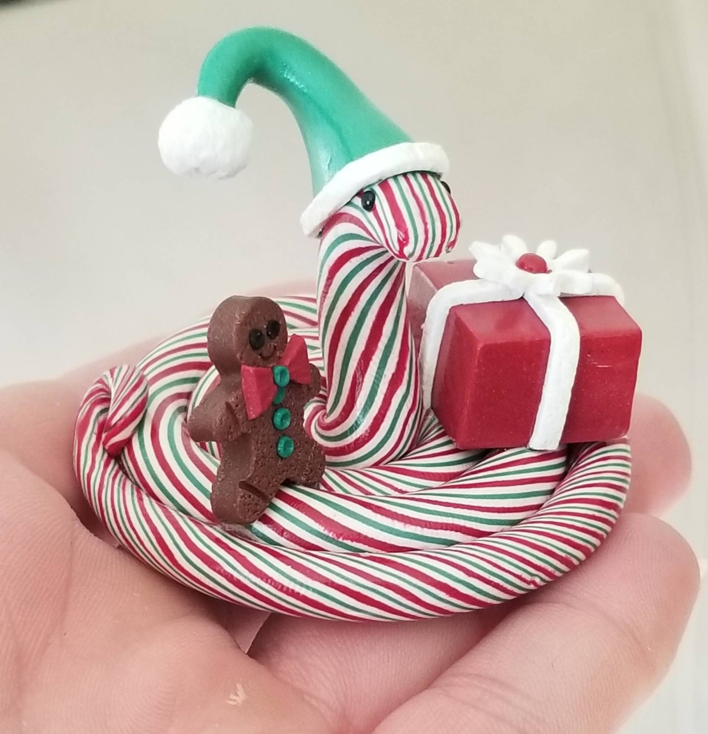 Polymer Clay Christmas Snake