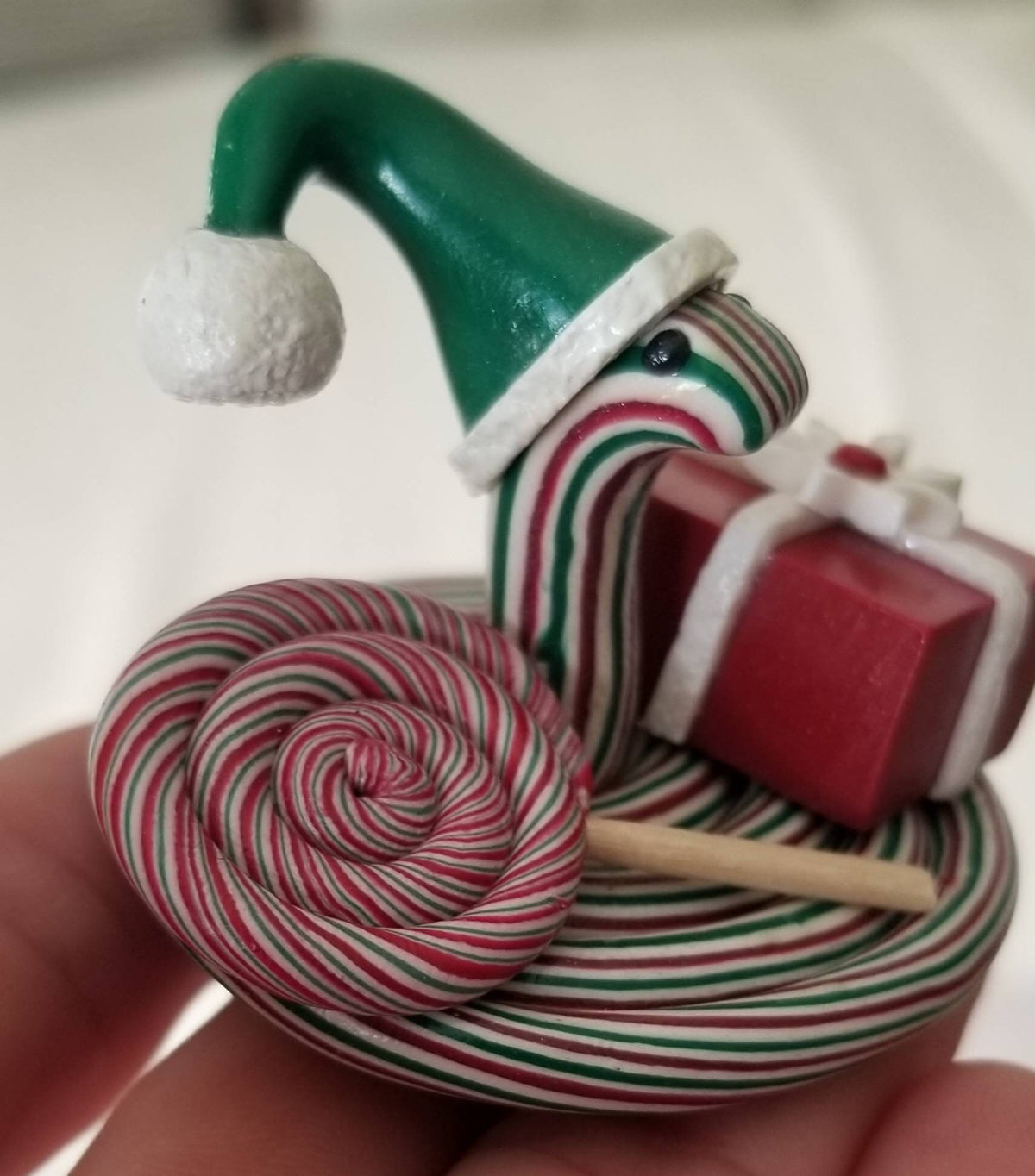 Polymer Clay Christmas Snake