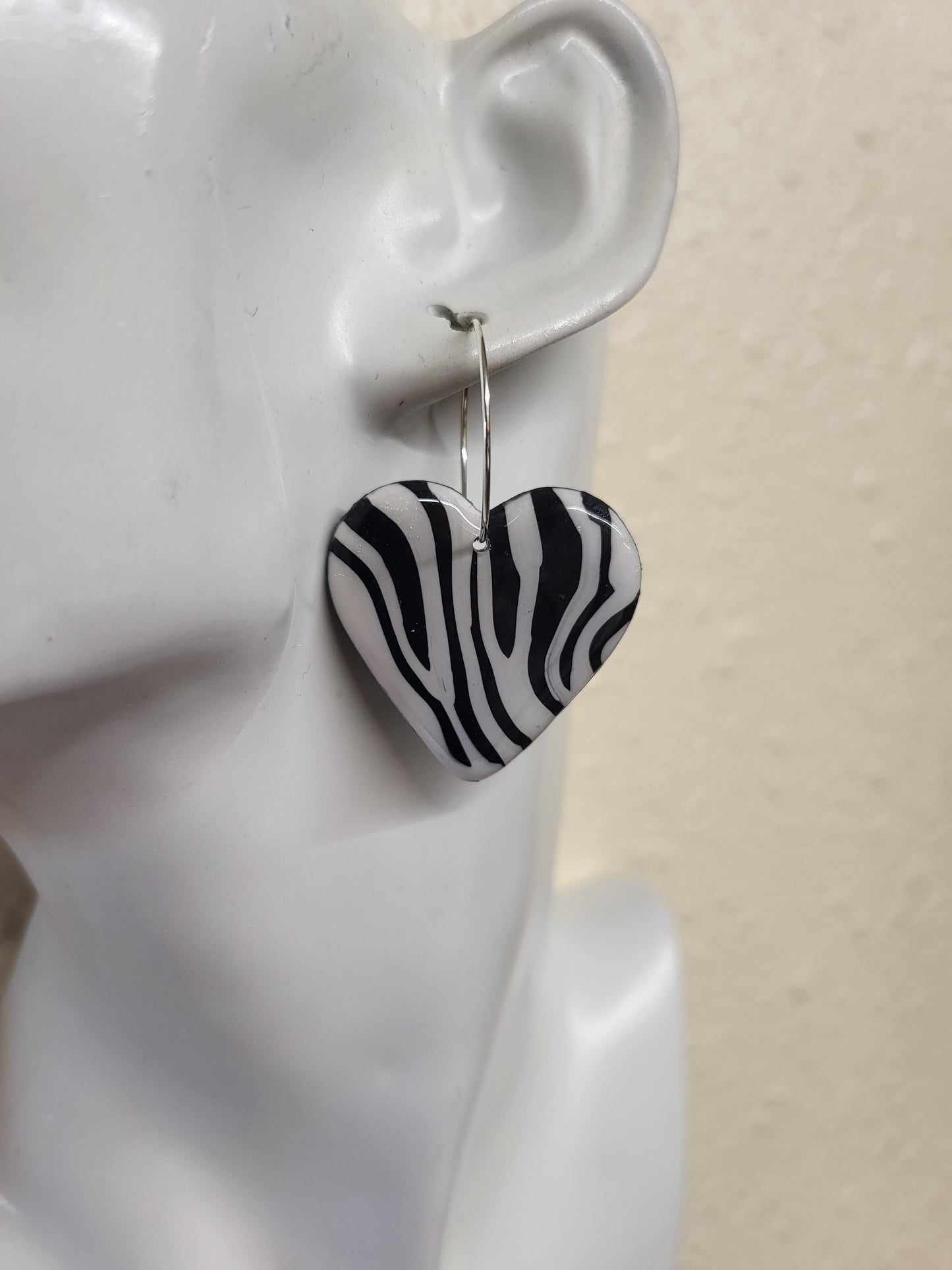 Animal - Tara Statement Earrings - Zebra