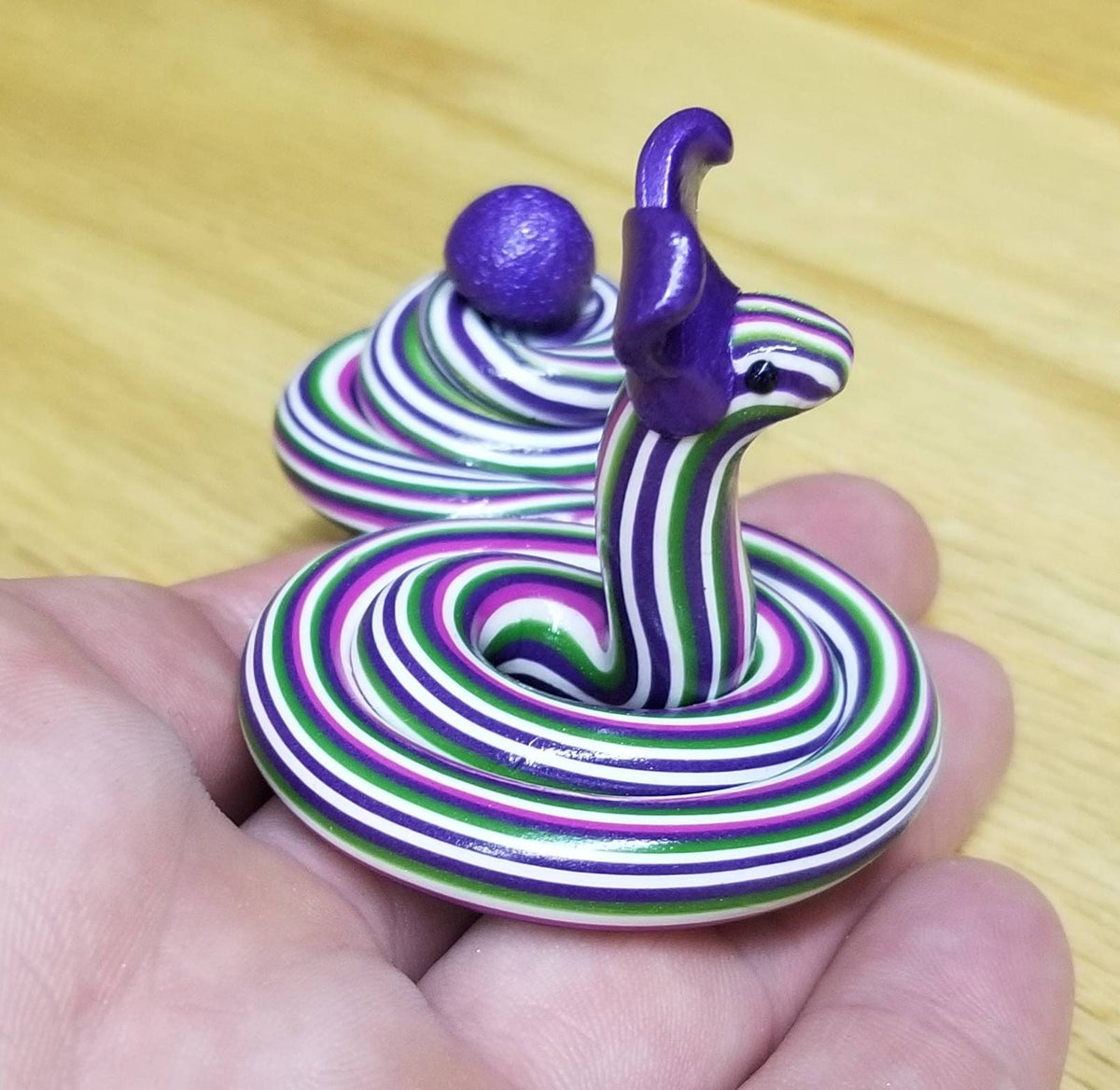 Polymer Clay Easter Bunny Snake