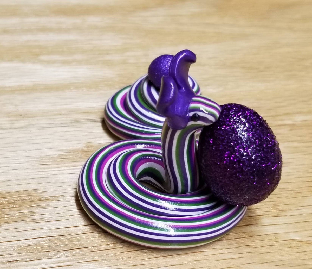 Polymer Clay Easter Bunny Snake