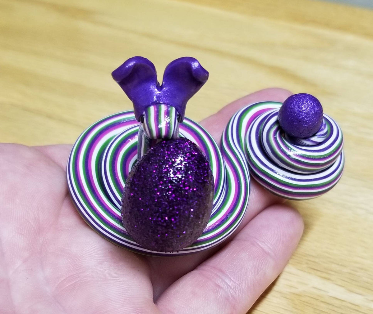 Polymer Clay Easter Bunny Snake
