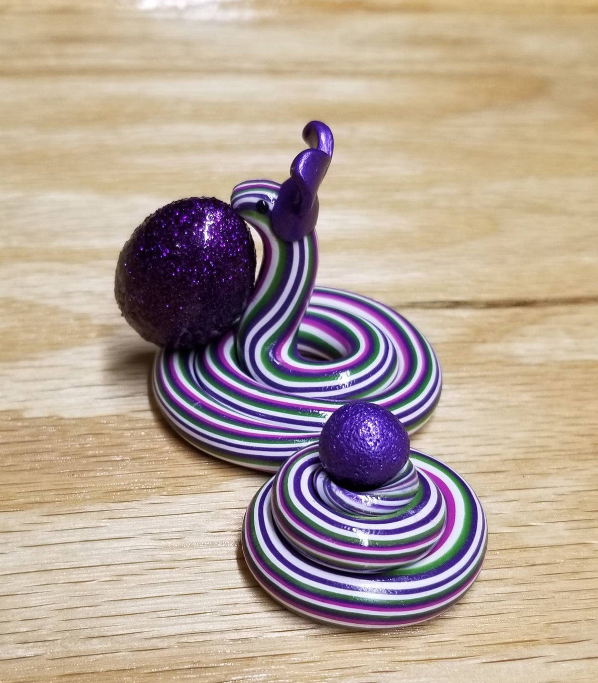 Polymer Clay Easter Bunny Snake