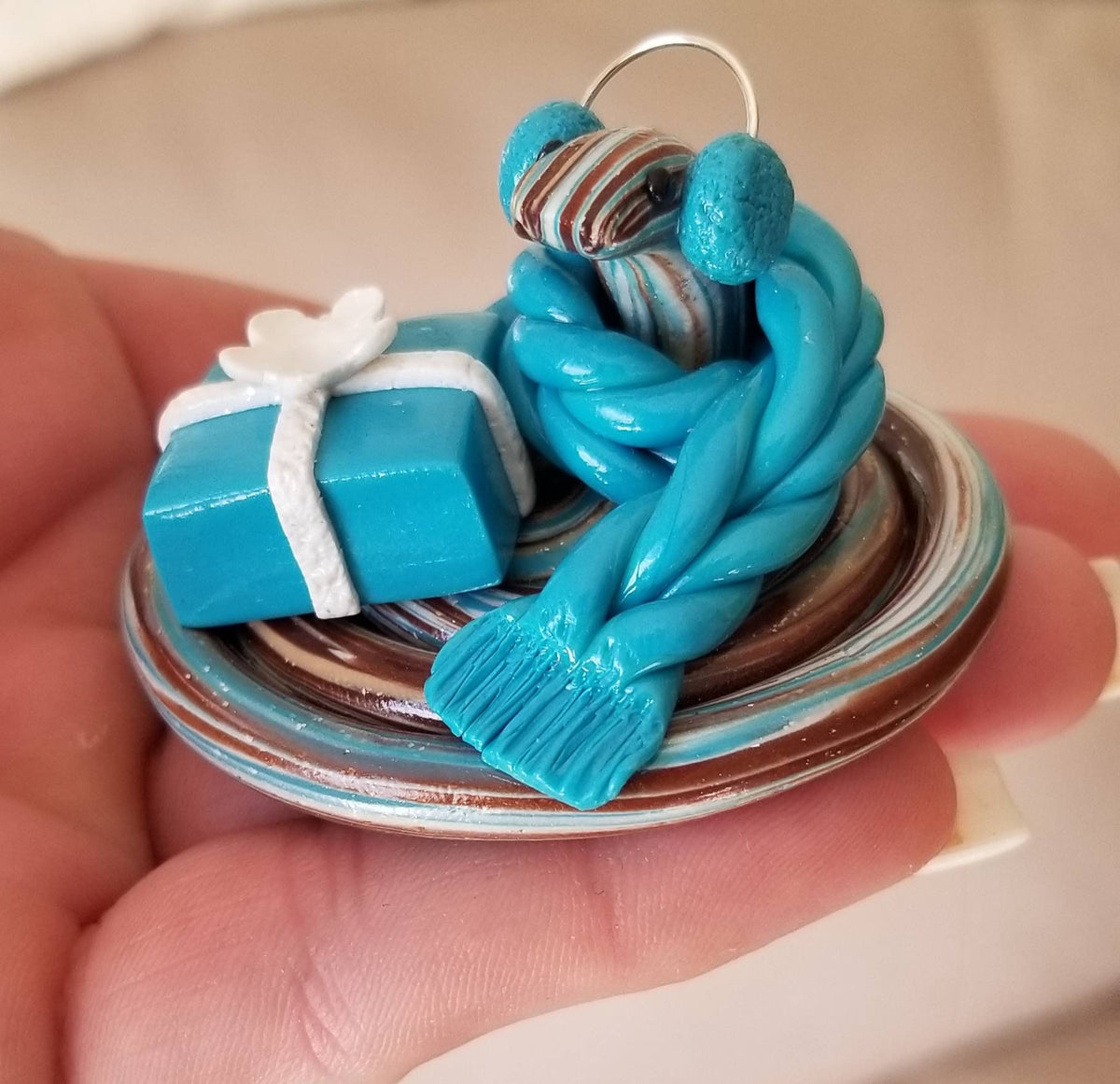 Polymer Clay Christmas Snake