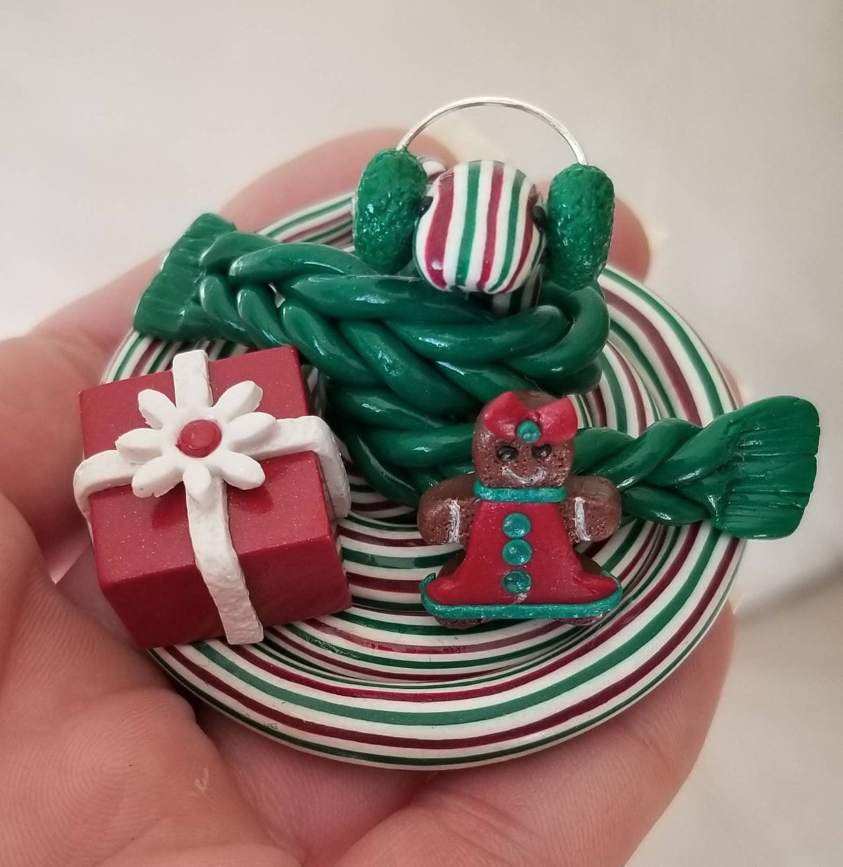 Polymer Clay Christmas Snake