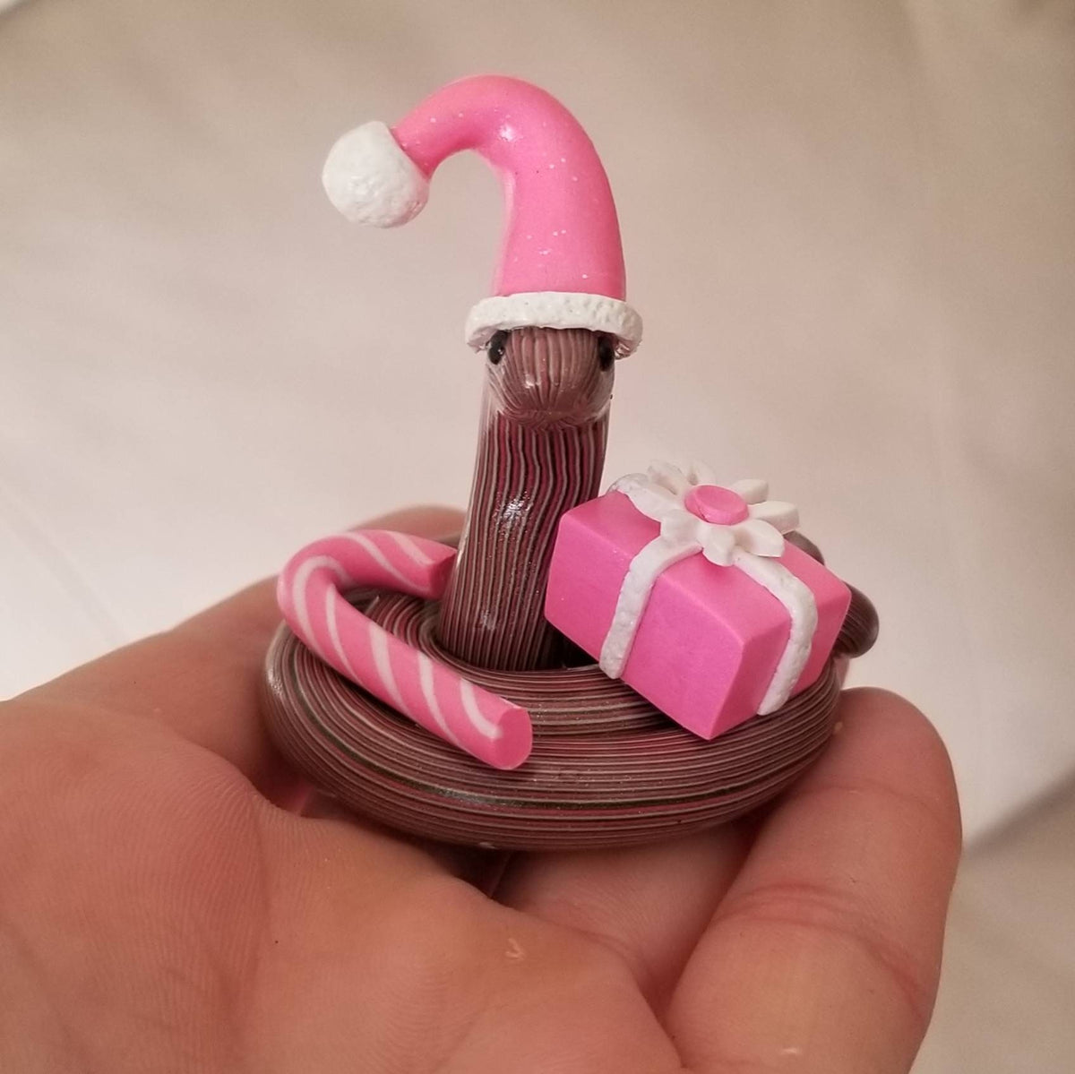 Polymer Clay Christmas Snake