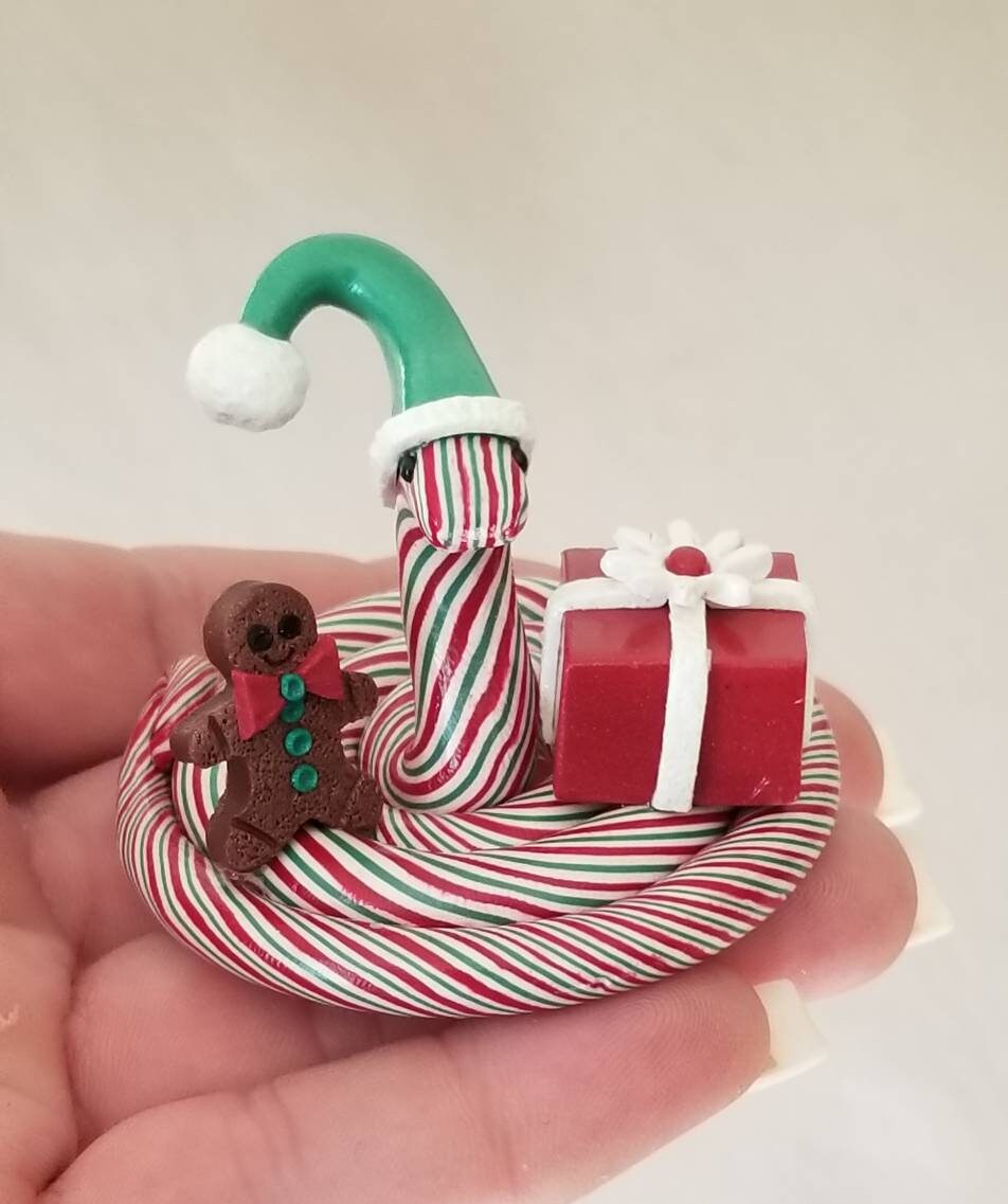 Polymer Clay Christmas Snake