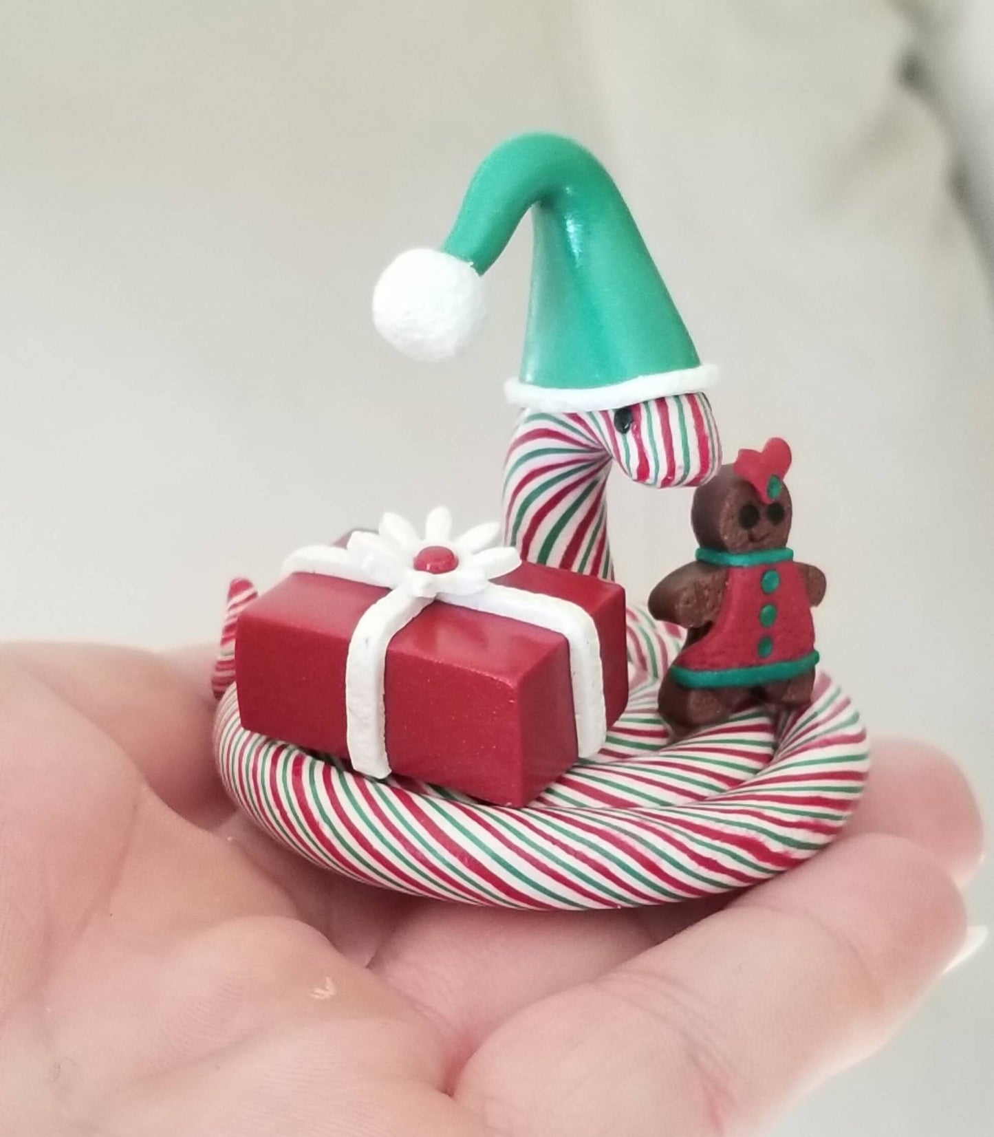 Polymer Clay Christmas Snake