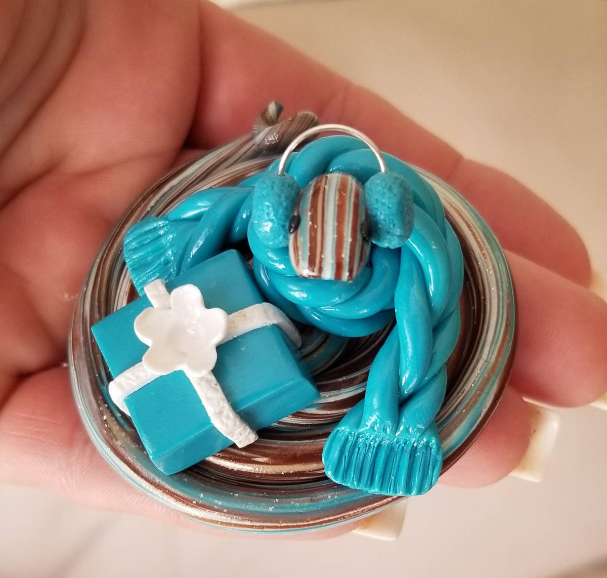 Polymer Clay Christmas Snake