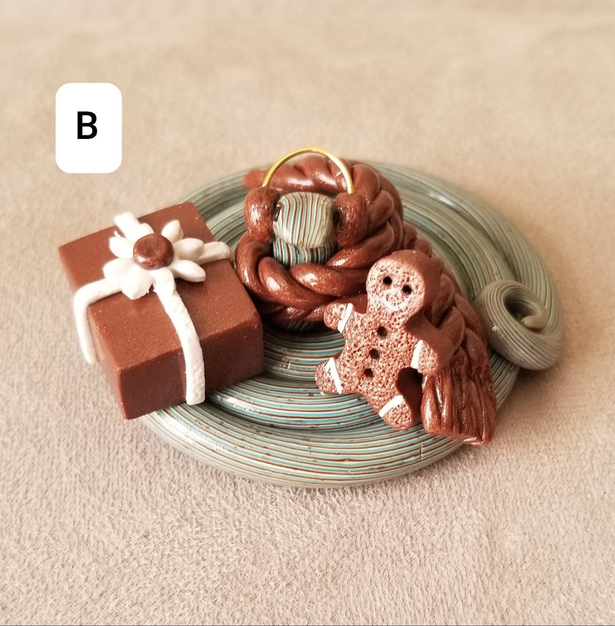 Polymer Clay Christmas Snake
