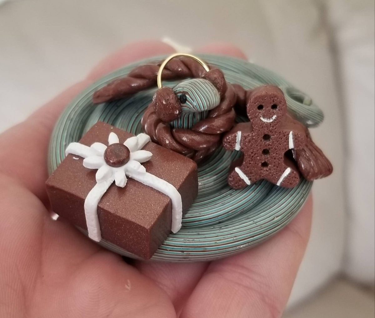 Polymer Clay Christmas Snake