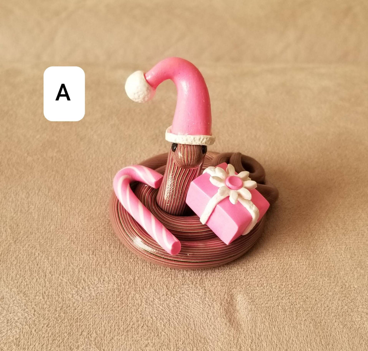 Polymer Clay Christmas Snake