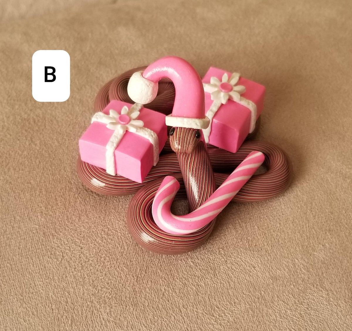 Polymer Clay Christmas Snake
