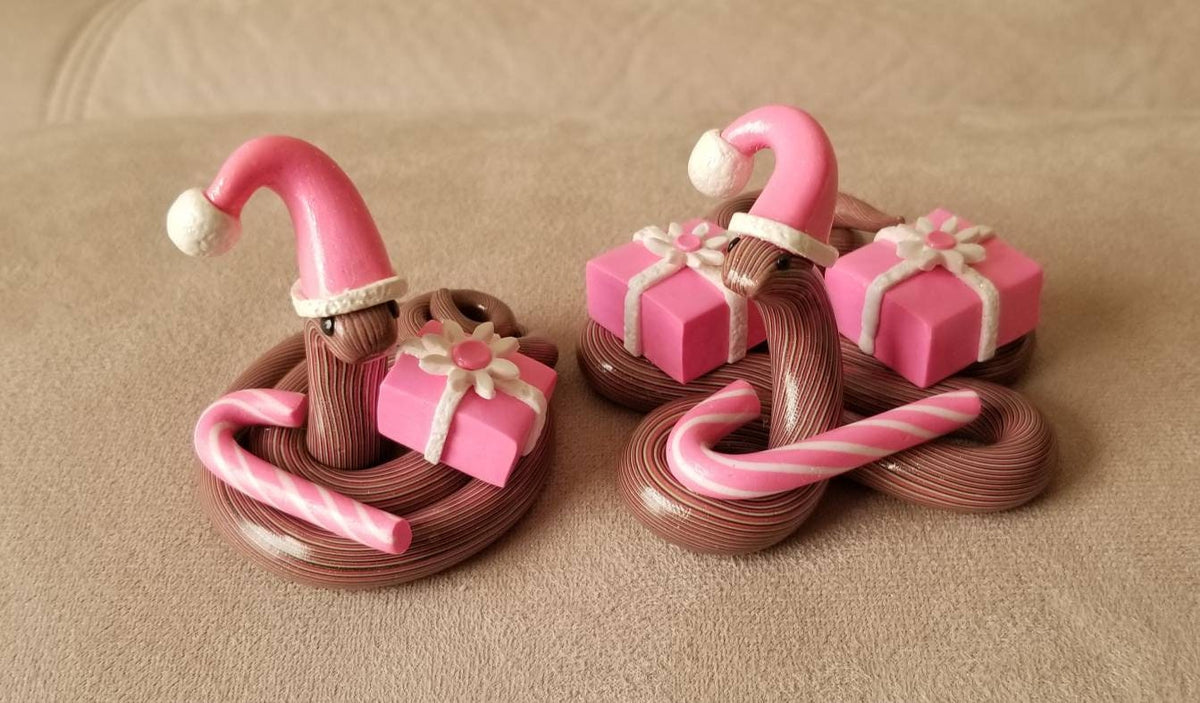 Polymer Clay Christmas Snake