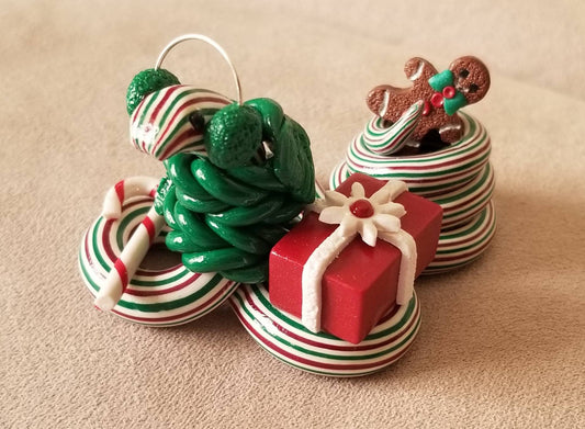 Polymer Clay Christmas Snake