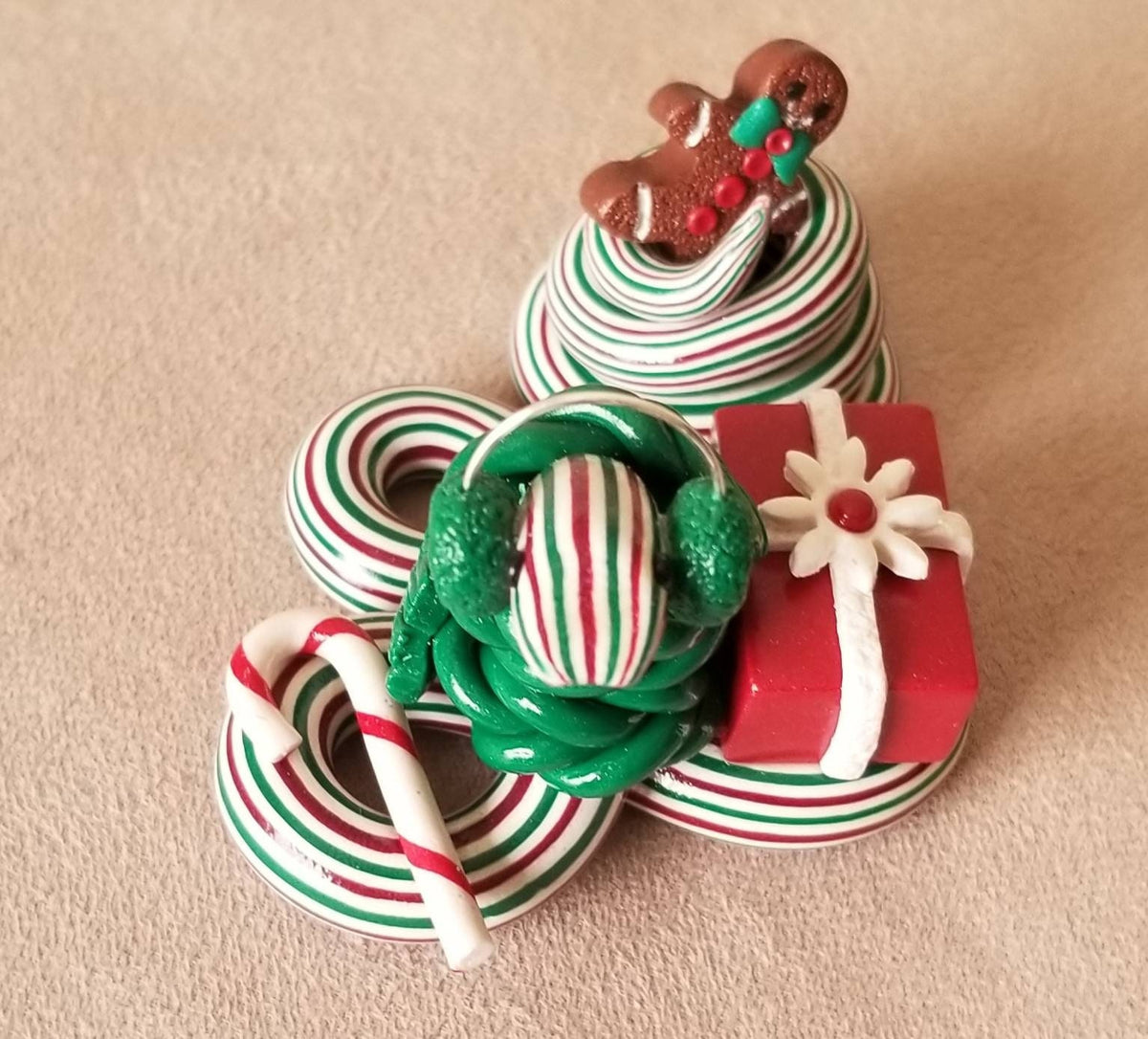 Polymer Clay Christmas Snake