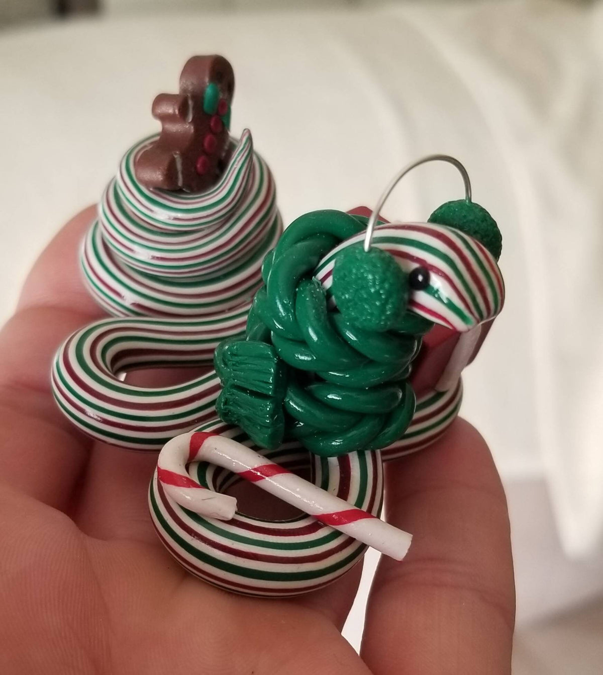 Polymer Clay Christmas Snake