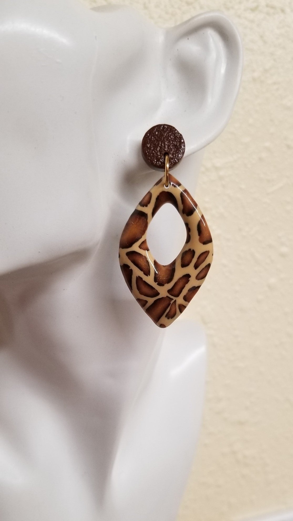 Animal - Leah Earrings - Tiger or Giraffe