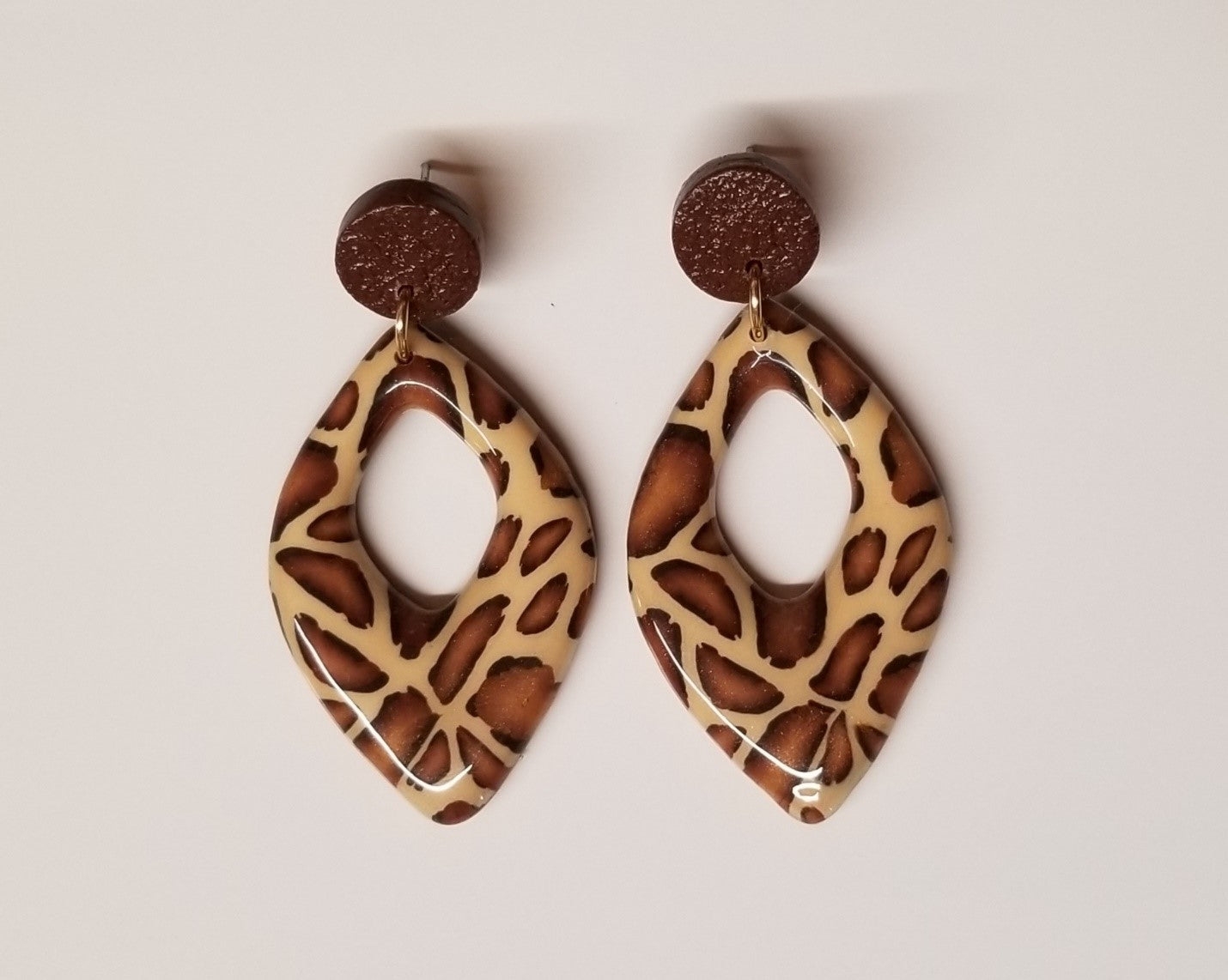 Animal - Leah Earrings - Tiger or Giraffe