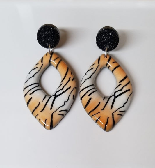 Animal - Leah Earrings - Tiger or Giraffe